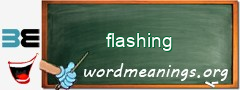 WordMeaning blackboard for flashing